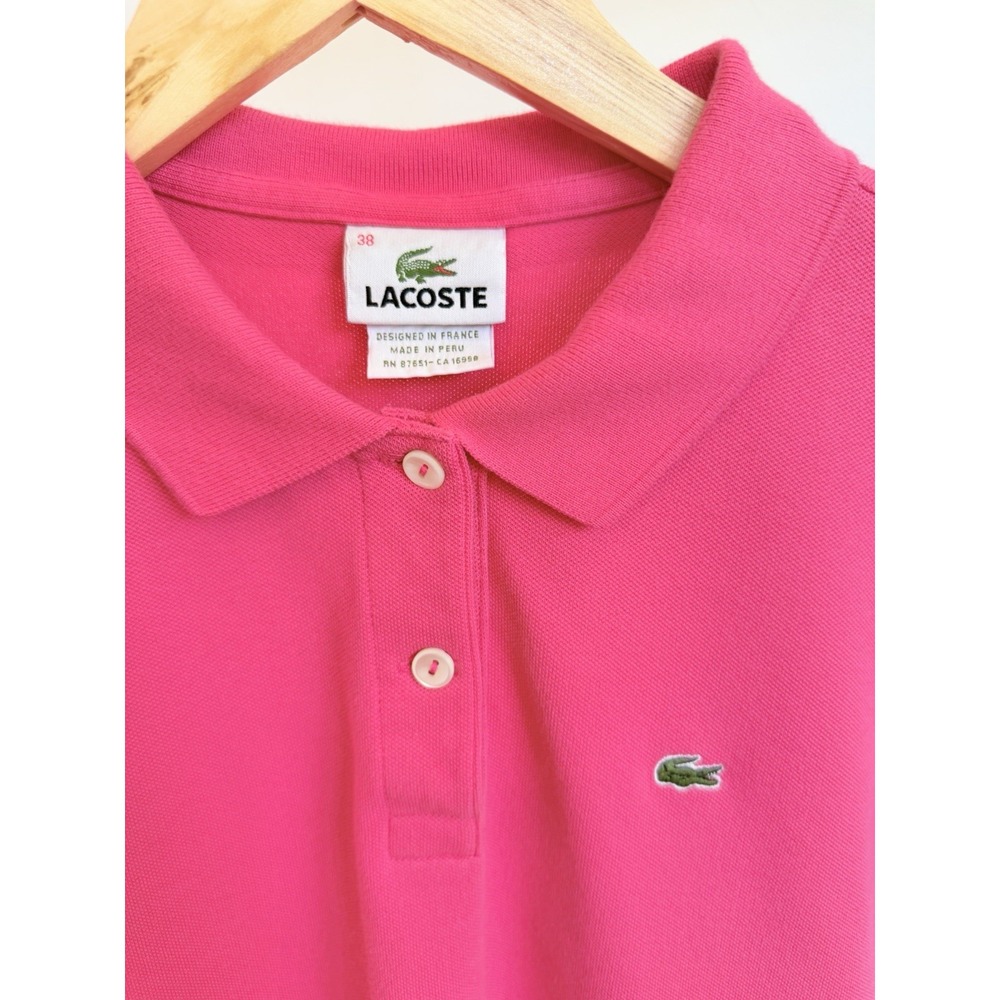 Lacoste Women’s Pink Polo Shirt - Picture 3 of 5
